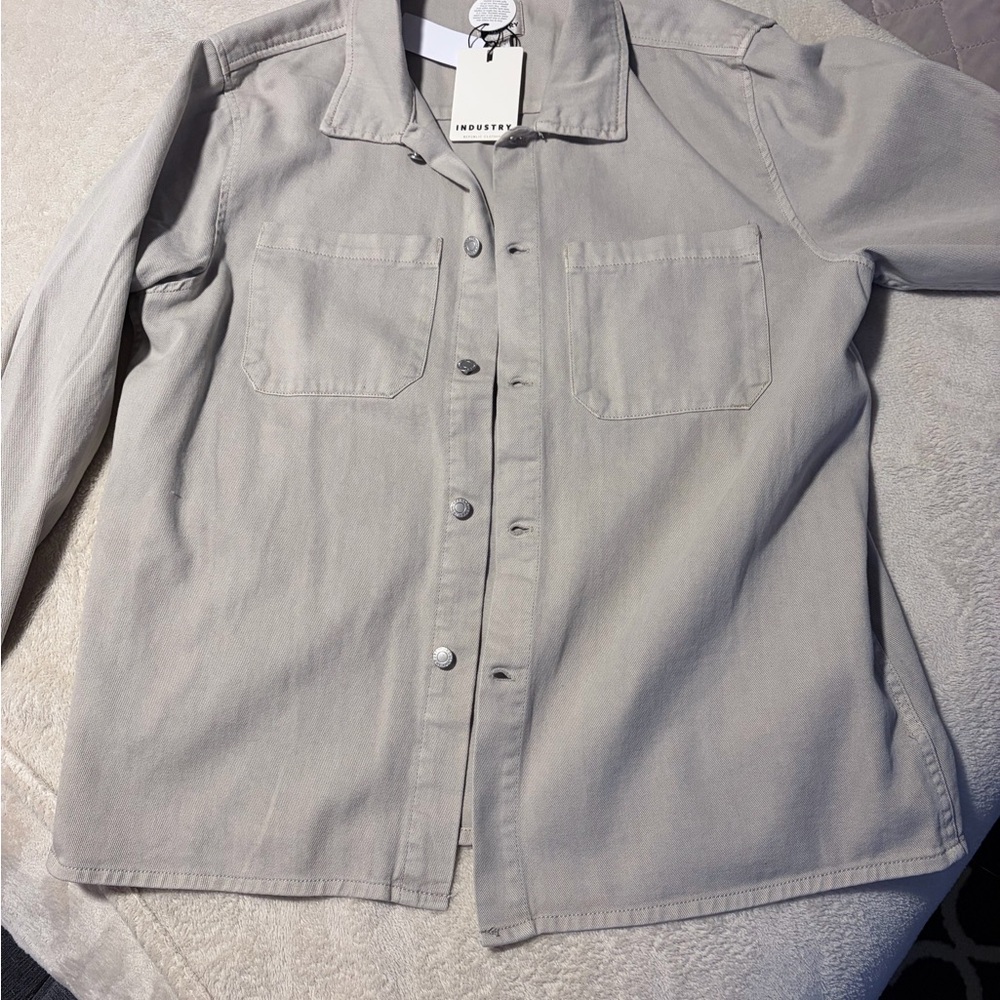 Casual Light Tan Button Down Shirt